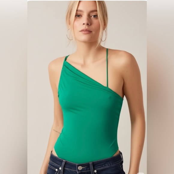 L NWT 21 SAINTS one shoulder bodysuit - Picture 1 of 5